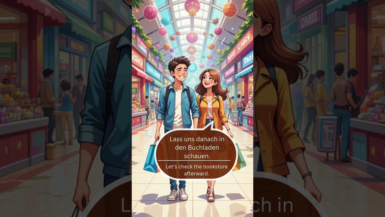 🛍️ German  Shopping Dialogue | Easy Conversation  