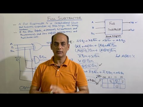 Full Subtractor | Combinational Circuit | Digital Electronics by Er ...