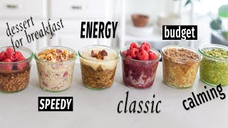 OVERNIGHT OATS  the 6 BEST types for easy healthy breakfasts
