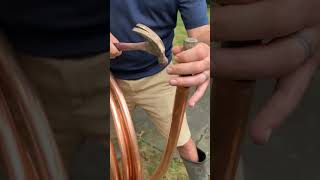 replacing a 100 year old lead water line with copper  #plumbing #water