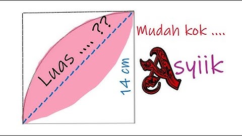 Luas tembereng yang diarsir pada gambar dibawah adalah