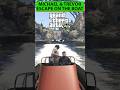 Michael & Trevor Escape on the Boat - GTA V Enhanced - Derailed #azonegaming #gamingshorts #gta