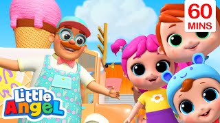Ice Cream Song | Little Angel | Cartoons for Kids - Explore With Me!