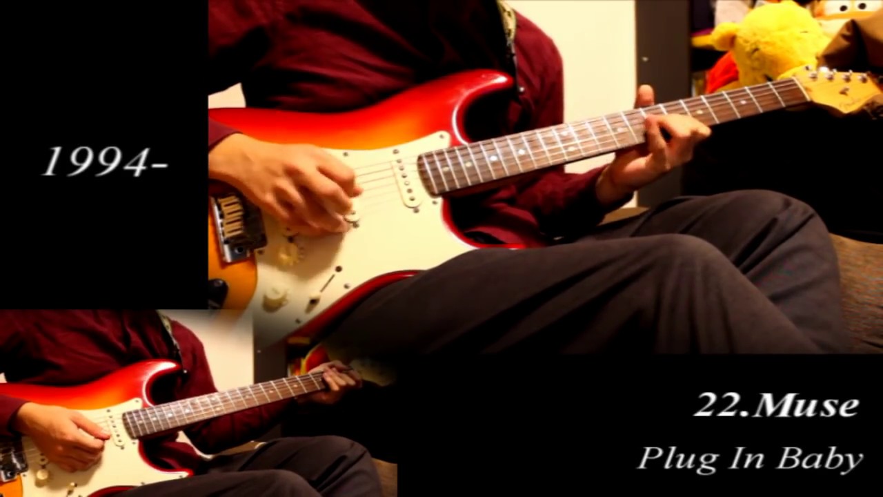 アニソンのギターリフ30個を年代順に弾いてみた 30 Famous Anime Songs Guitar Riff Youtube