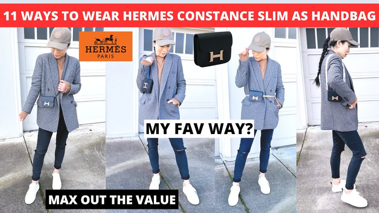 高級感 使い方様々☆【HERMES】Constance Slim ショルダーバッグ 11 WAYS TO WEAR HERMES CONSTANCE SLIM AS A HANDBAG | How to