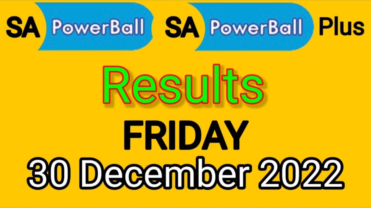 SA powerball draw results SA powerball & powerball draw results 30