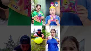 Multi-Screen Fun: Baby Shark, Balloon Popping, and Surprises!