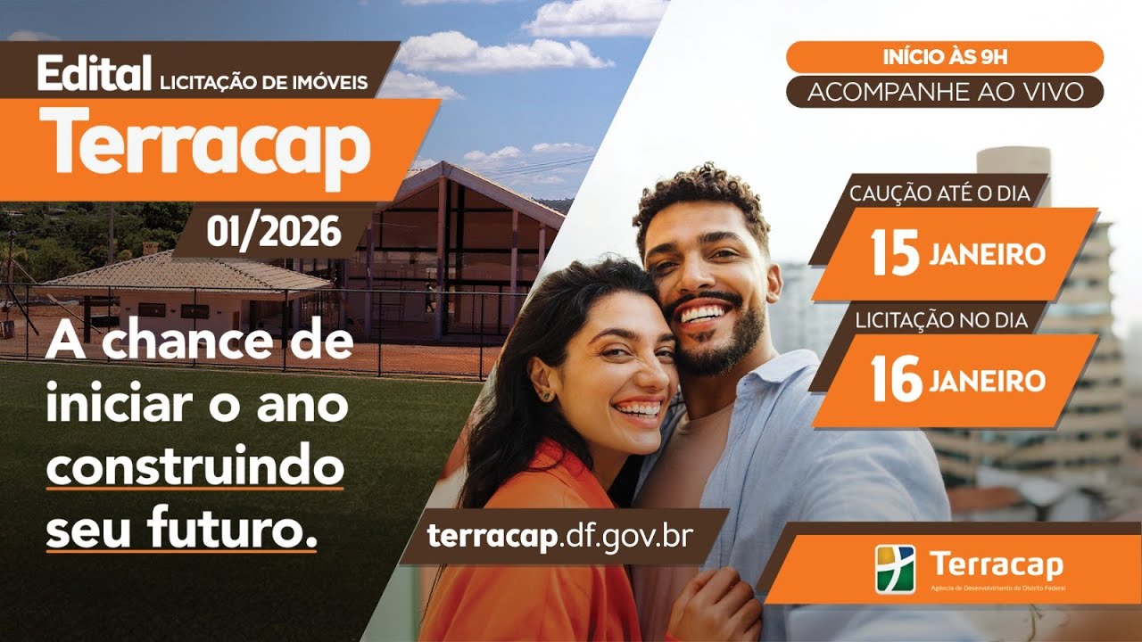 Edital de Licitação nº 01/2026 – Licitação de Imóveis-DF