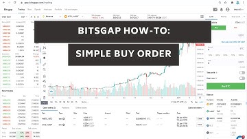 How to place a simple buy order using Bitsgap interface; (Taking first steps in Bitsgap)