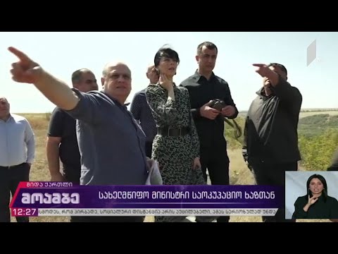 სახელმწიფო მინისტრი საოკუოპაციო ხაზთან