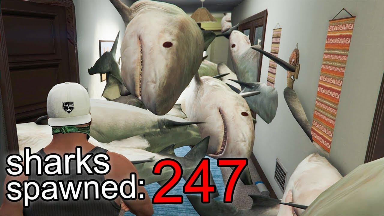 Spawning as many animals as I can in GTA 5 houses