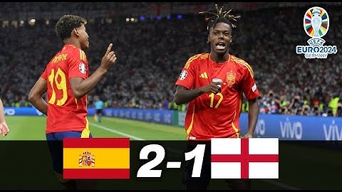 ESPAÑA vs INGLATERRA 2-1 - Goles y Resumen del partido - EUROCOPA 2024