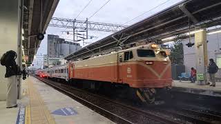 新塗裝！！ 1次環島之星桃園車站進站 本務E409