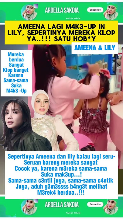 Lily and Ameena #raffinagita #aurelhermansyah #attahalilintar #mamagigi