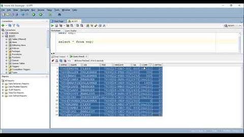 EMP TABLE INTRODUCTION IN SCOTT SCHEMA