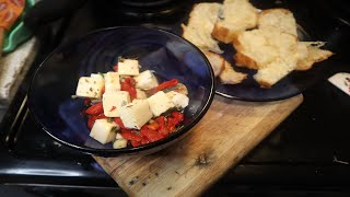 Marinated Mozzarella Cubes - With Olive Oil, Thyme & Rosemary