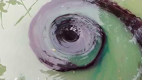 Big Rainbow Whirlpool Hole_Experiment Whirlpool_Whirlpool colors #whirlpool #experiment #rainbow