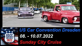 12. US Car Convention Dresden - Sunday City Cruise 10.07.2022