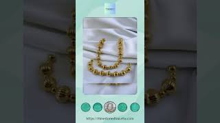 Vintage MILOR ITALY Italian 14K Yellow Gold Ball Bead Convertible Necklace Bracelet Set - Three 9...