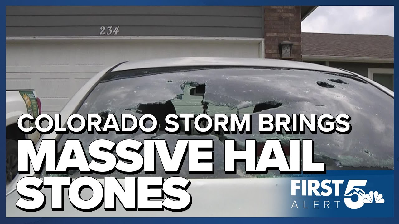 Unbelievable photos of massive hail stones across CO from overnight storm
