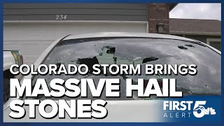 Unbelievable photos of massive hail stones across CO from overnight storm