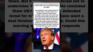 Vance Warns Israel — Don't Wreck Trump's Iran Deal