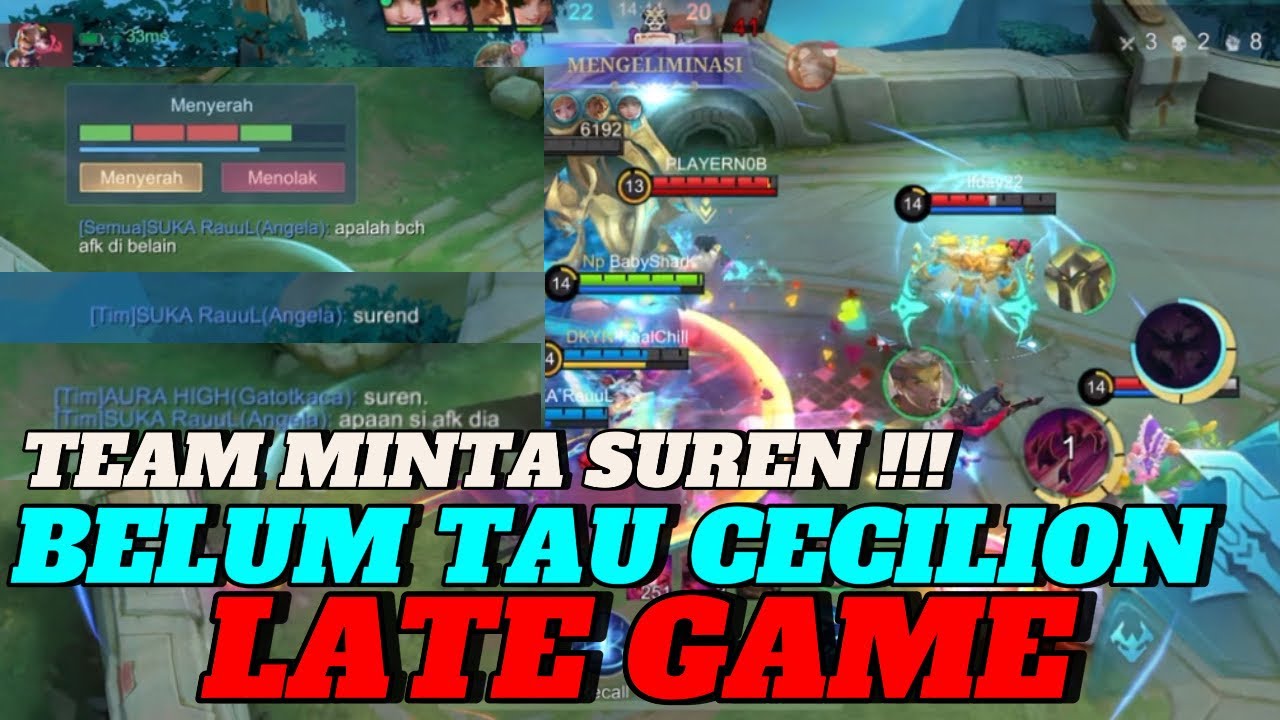 CECILION HERO LATE GAME‼️gameplay cecilion YouTube