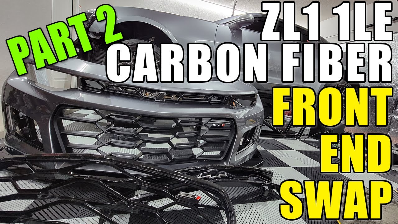 Part 2: Upper & Lower Grill Swap - Camaro ZL1 Carbon Fiber 1LE Front ...