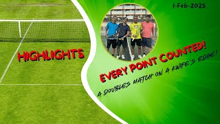 Highlights Every Point Counted Vikas Sachin Vs Vikrant Nehal 1-Feb-2025