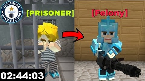Jailbreak Speedrun WORLD RECORD! ( Prisoner to Felony)