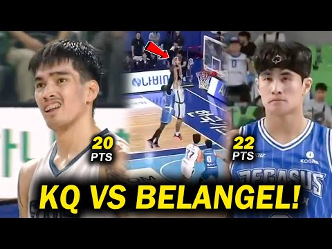 EPIC MATCH UP KEVIN QUIANBAO VS BELANGEL Pakitang Gilas Ang Dalawang Pinoy Sa KBL