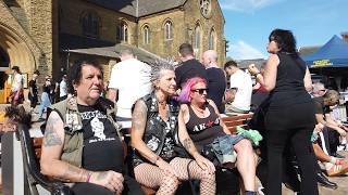  Rebellion festival in full swing the atmosphere is buzzing  in blackpool saturday afternoon ,