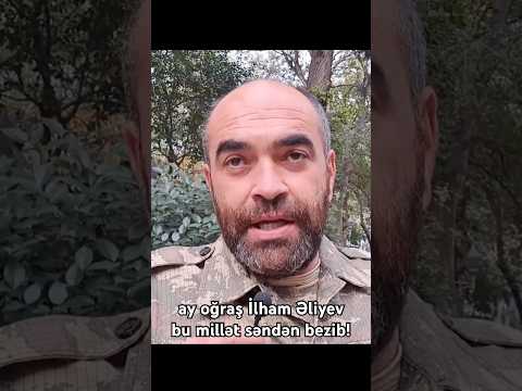 Qəhrəman qazi oğraş İlham Əliyevə etiraz edir! Millət çörəksiz, maaşsız, işsiz qalıb, ay İlham!