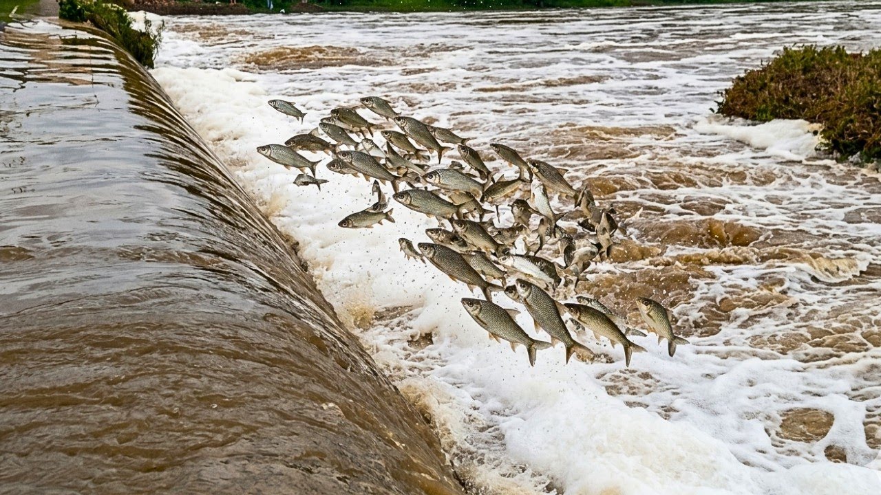 Águas que chegam ao grande açude Castanhão 