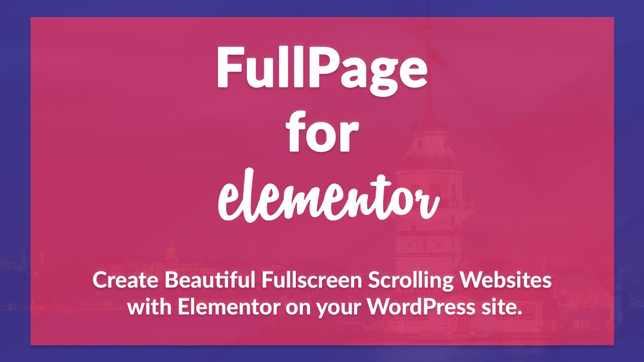 FullPage for Elementor Tutorial - Use Theme Template - YouTube