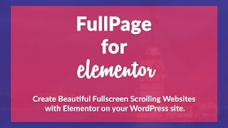 FullPage for Elementor Tutorial - Use Theme Template