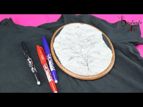 ¡¡Tela soluble para bordar!! BORDAREMOS EN PLAYERA NEGRA