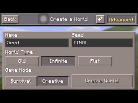 A Rare Seed  in Minecraft  PE  12 1 YouTube