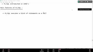 PL / SQL Lecture 1 || Introduction || PL / SQL By Mr Sharma Sir Nareshit 