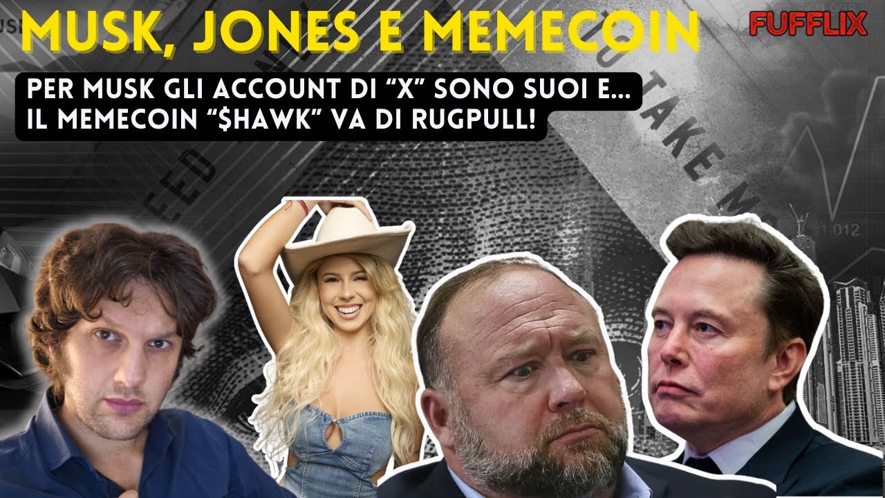 Il caso Musk/Infowars e la rugpull (incredibile) della meme coin "$HAW"