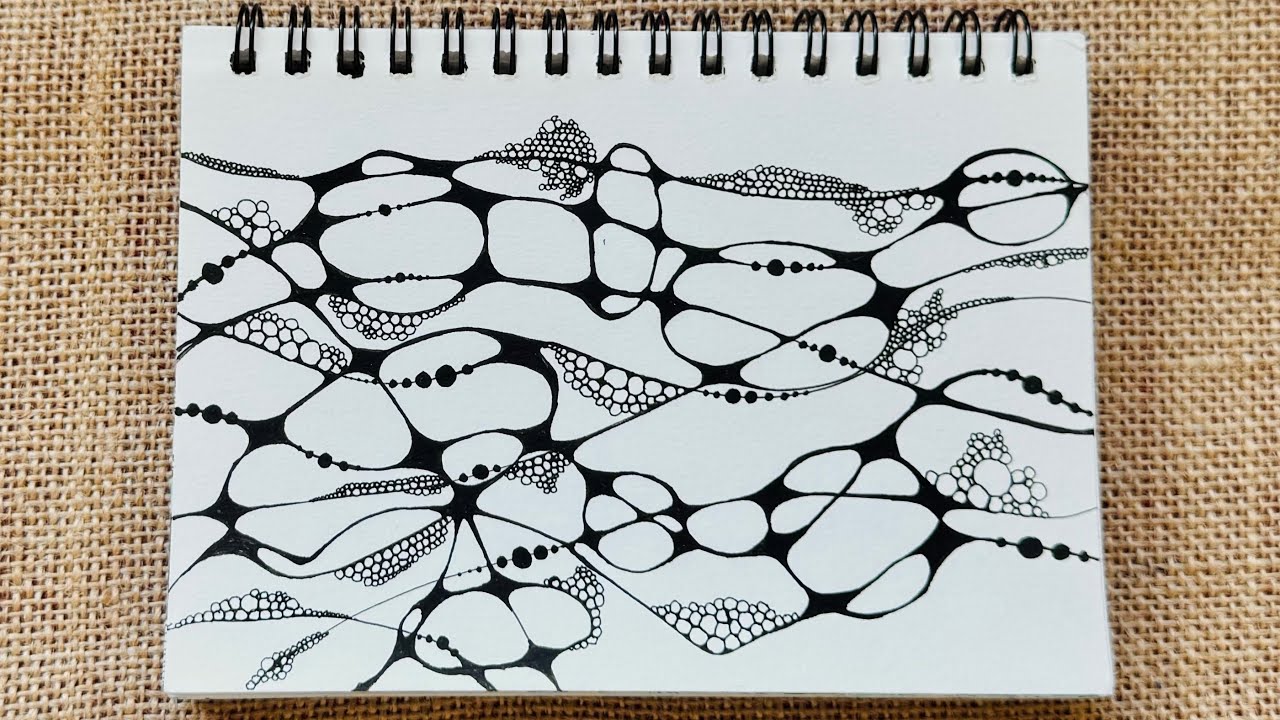 Come … Draw with me … Art Therapy | Draw lines , patterns | Mindful Art Moments | @_lazybliss_ 