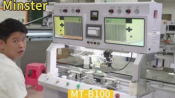 MT-B100 cof bonding machine operation video in details