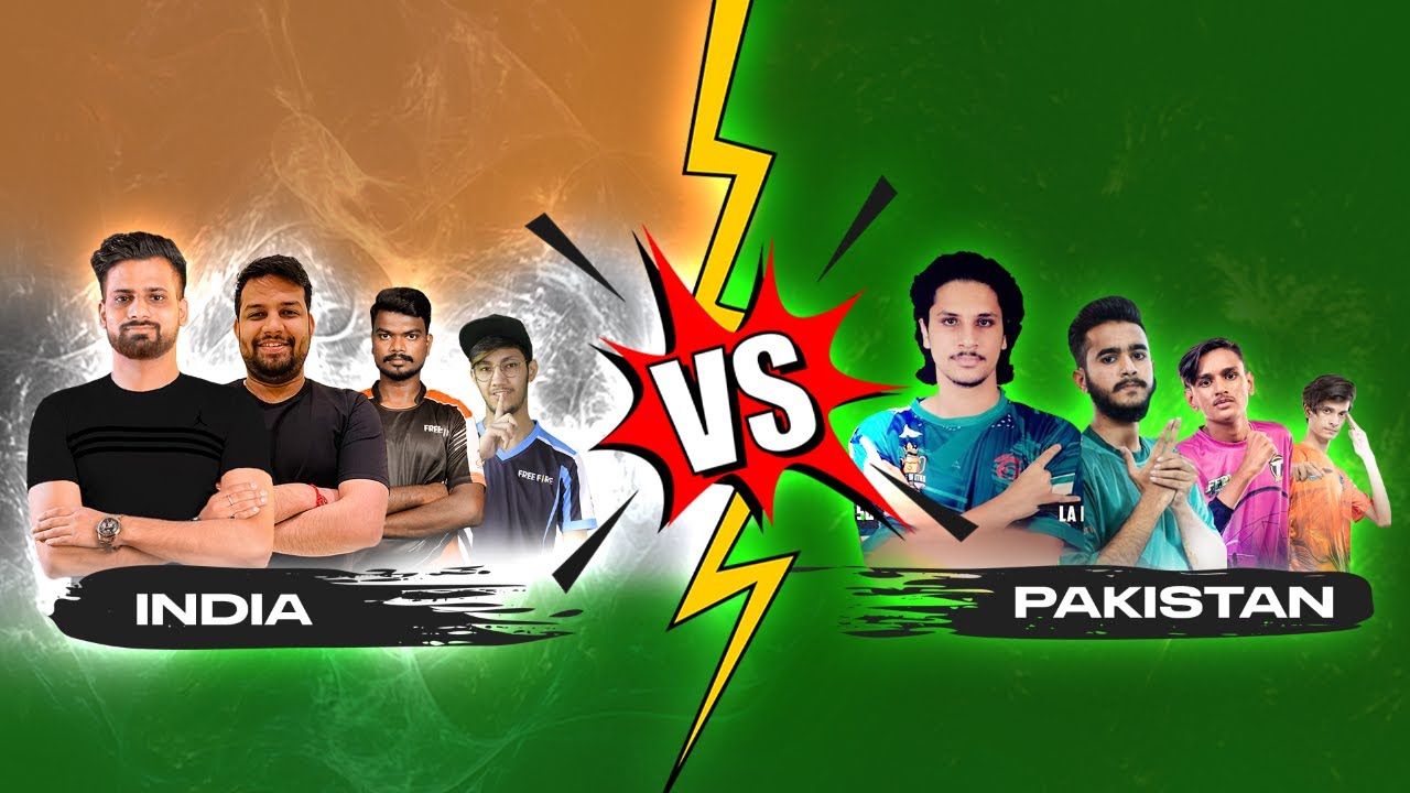 India vs Pakistan | Group Ft. Elite,tg,pvs - Garena Free fire 