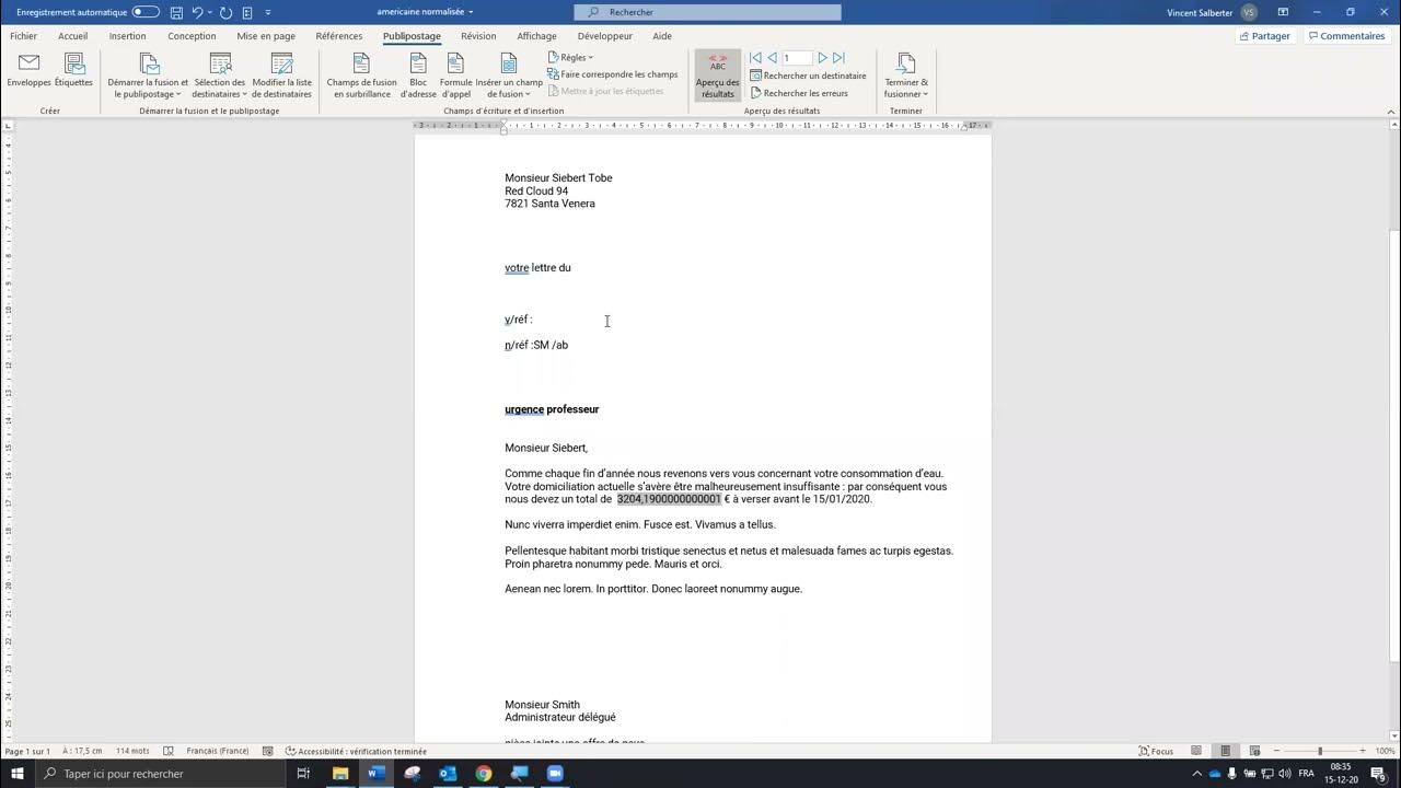 RESOUDRE FORMATAGE DES NOMBRES - LE PUBLIPOSTAGE - YouTube