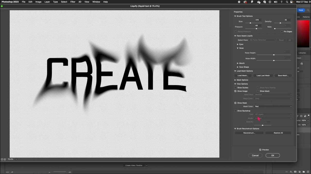 HOW TO CREATE LIQUID TEXT IN YouTube