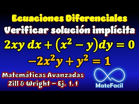 Comprobar Solucion implicita de Ecuación Diferencial, obtener Explicita e intervalo