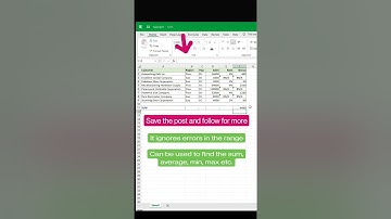 AGGREGATE Function in Excel