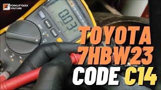 Toyota 7HBW23 Code C14 by ForkliftGeek 7,118 views 3 years ago 9 minutes, 17 seconds