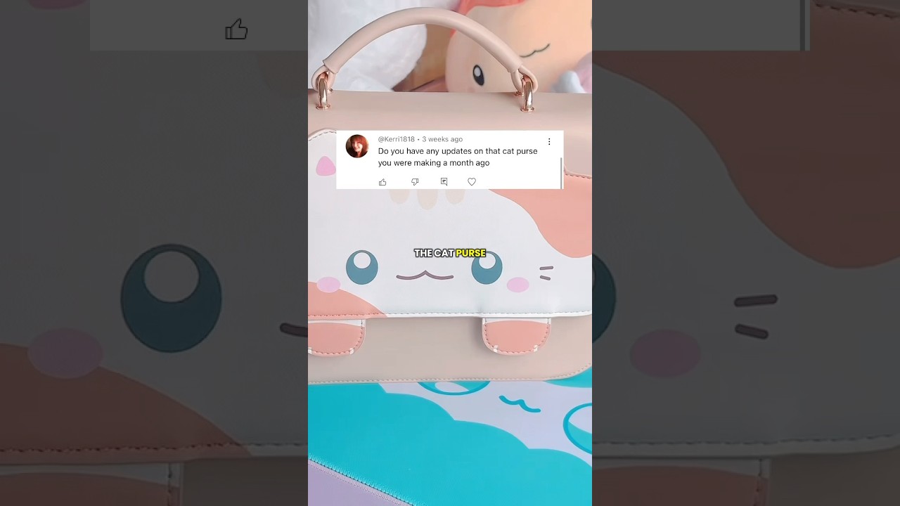 Update on the cat purse! 🐈👜 