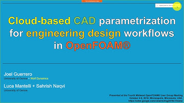 Cloud-based CAD parametrization for engineering design workflows in OpenFOAM